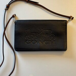 Coach Black Leather Shoulder Bag